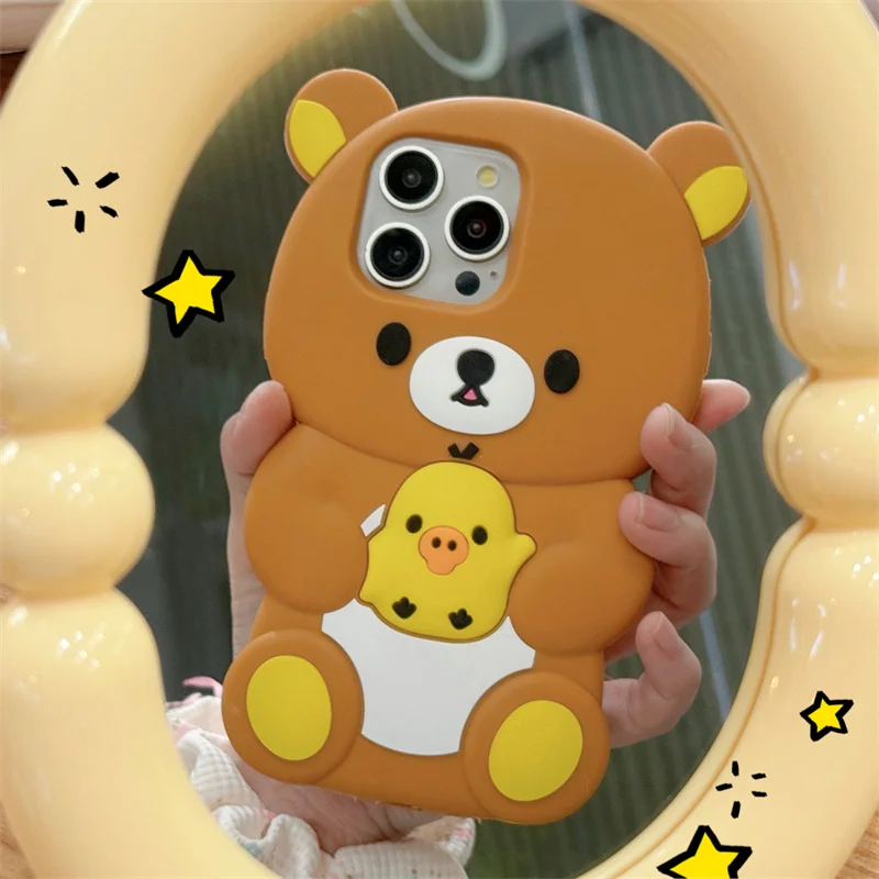 Cartoon Animal Bear Cute 3D Case For iphone 15 14 i11 12 13 Pro Max 14pro 15promax 14Plus Soft silicone Phone Cover kids gift
Cartoon Animal Bear Cute 3D Case For iphone 15 14 i11 12 13 Pro Max 14pro 15promax 14Plus Soft silicone Phone Cover kids gift