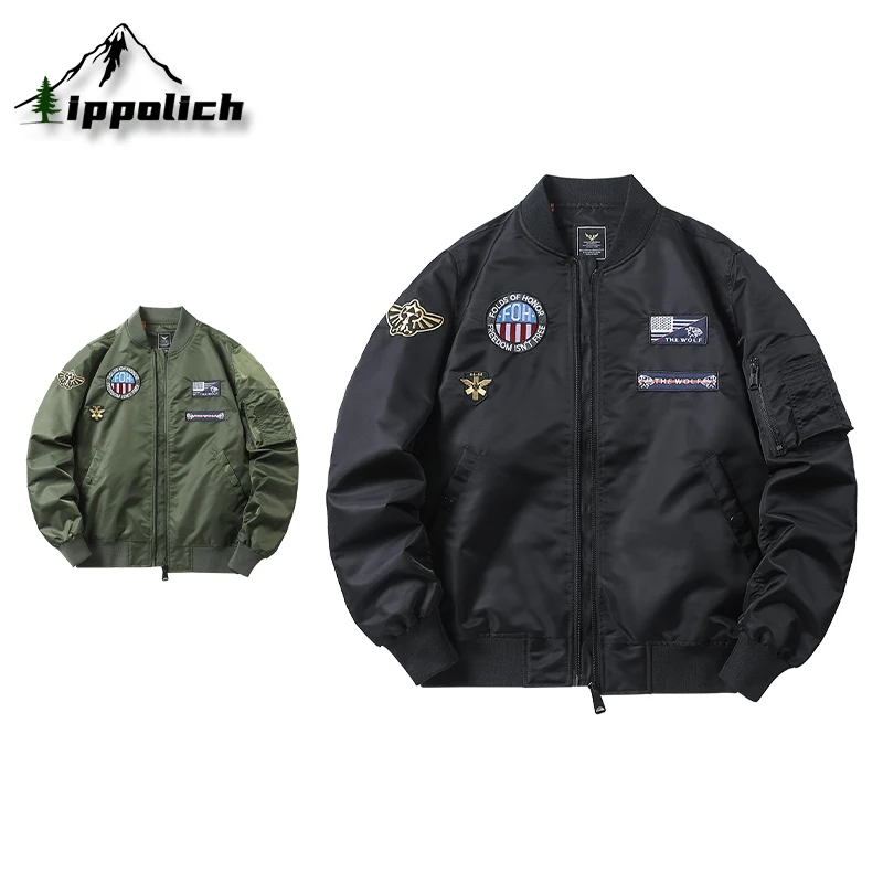 IPPOLICH American Overalls Pilot Jacket Men's Spring Autumn Baseball Uniform Printed Outerwear Outdoor Casual Fashion Coat
IPPOLICH American Overalls Pilot Jacket Men's Spring Autumn Baseball Uniform Printed Outerwear Outdoor Casual Fashion Coat
