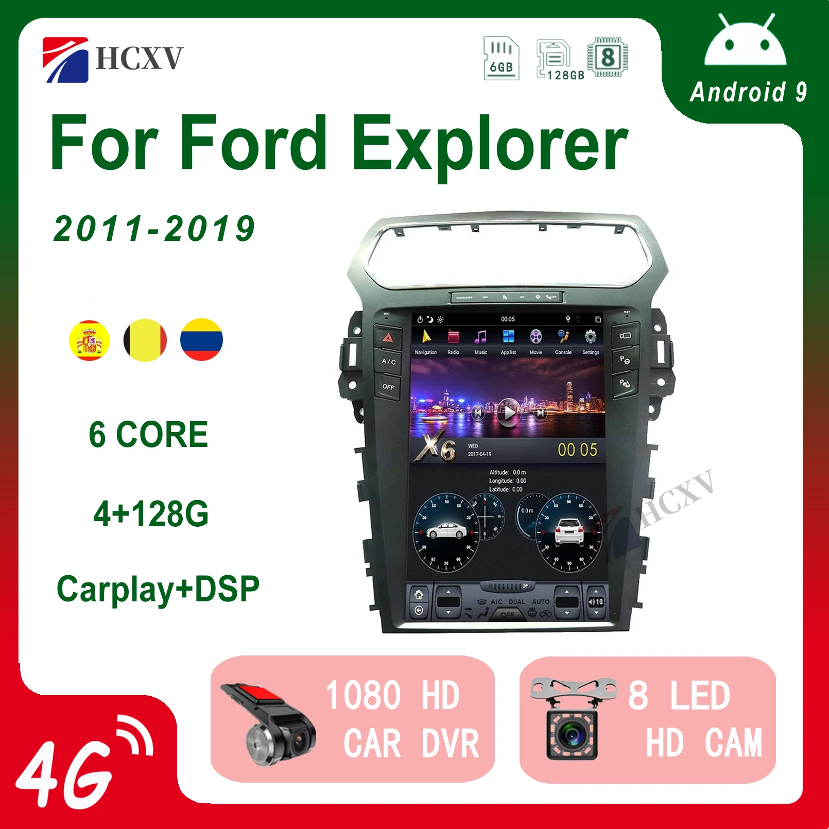 12,1 в стиле Tesla, ОЗУ 4 Гб, Android, 8,1, автомобильный DVD, стерео, радио для Ford Explorer, 2011-2019, GPS-навигатор, головное устройство, мультимедиа
12,1 в стиле Tesla, ОЗУ 4 Гб, Android, 8,1, автомобильный DVD, стерео, радио для Ford Explorer, 2011-2019, GPS-навигатор, головное устройство, мультимедиа