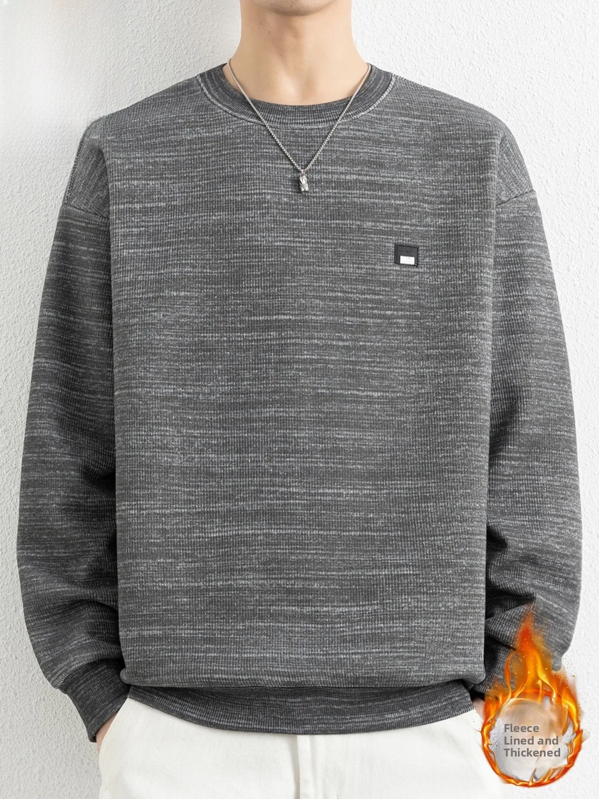 Textured Fce Lined round Ne Sweatirt Men's Winter New Sle Retro Base irt Casual Loose Fit Anti Wrinkle
Textured Fce Lined round Ne Sweatirt Men's Winter New Sle Retro Base irt Casual Loose Fit Anti Wrinkle