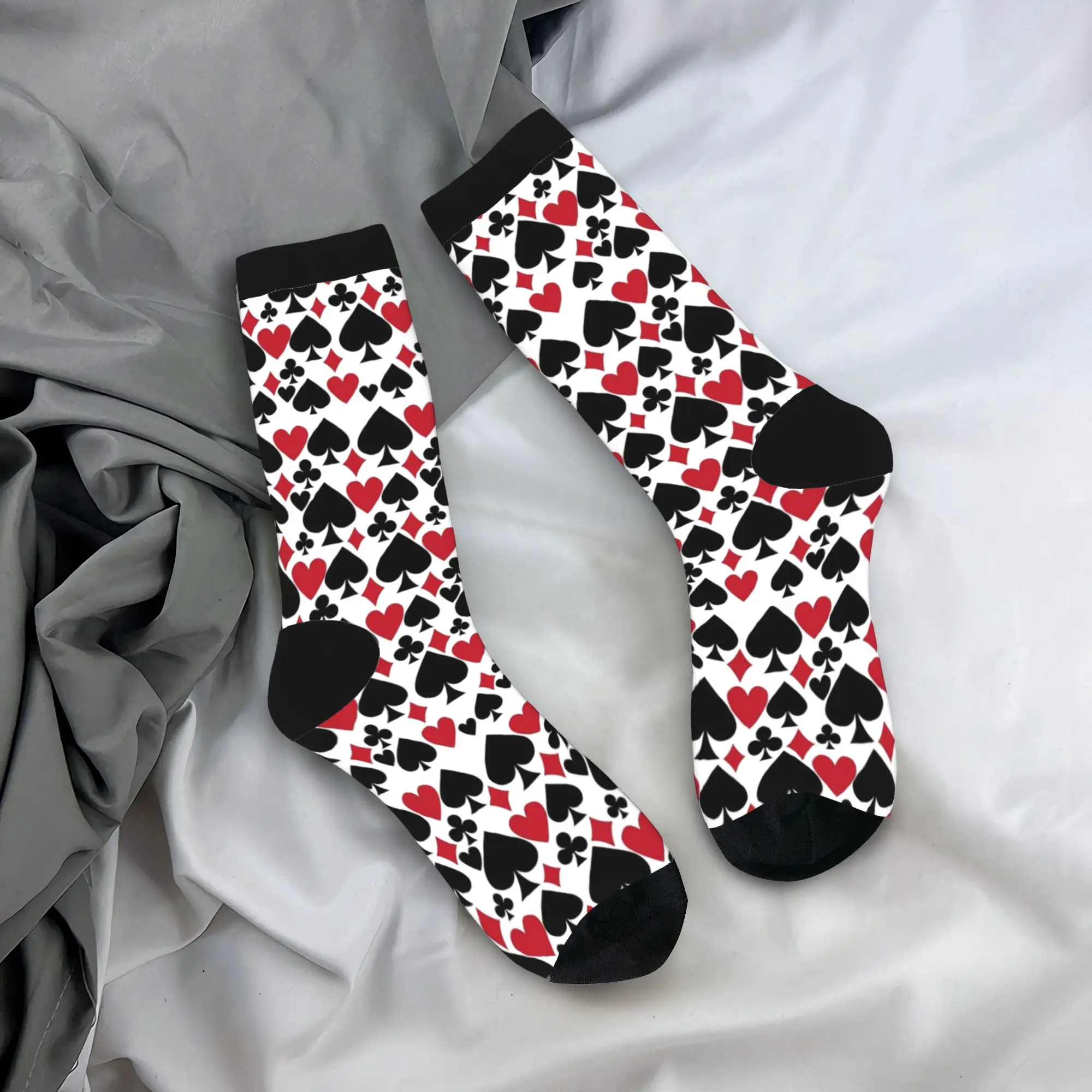 Носки с принтом игральных карт и покера, мужские и женские, из полиэстера, забавные, веселые, в стиле Харадзюку, для весны, лета, осени, зимы, средней длины, подарок
Носки с принтом игральных карт и покера, мужские и женские, из полиэстера, забавные, веселые, в стиле Харадзюку, для весны, лета, осени, зимы, средней длины, подарок