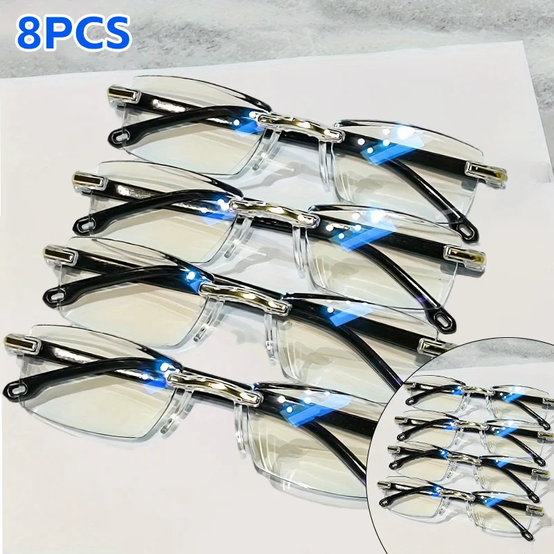 8 pairs of reading glasses high definition, anti-eye fatigue, Men's and Women's business light glasses, comfortable reading | business glasses | high definition lenses Suitable for Halloween and Christmas gifts
8 pairs of reading glasses high definition, anti-eye fatigue, Men's and Women's business light glasses, comfortable reading | business glasses | high definition lenses Suitable for Halloween and Christmas gifts