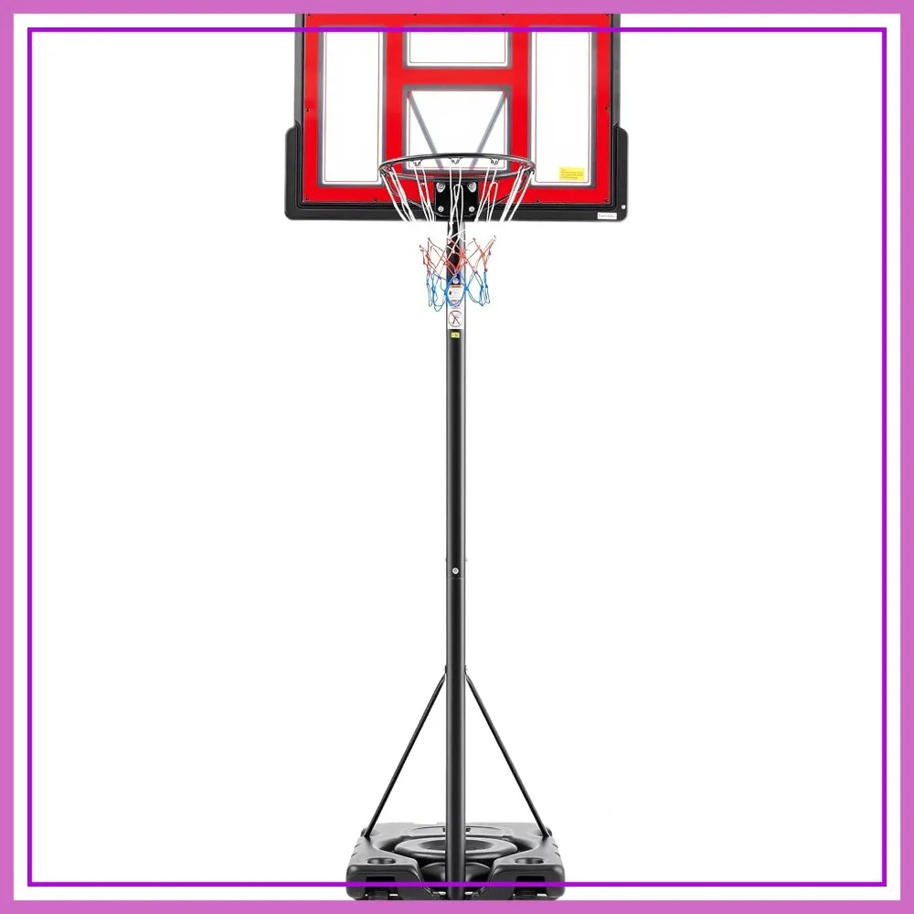Portable Basketball Hoop Outdoor 6.1-10FT Adjustable, 44" Shatterproof Backboard, Shock Absorbent Rim, Fillable Base with Wheels for Backyard Driveway
Portable Basketball Hoop Outdoor 6.1-10FT Adjustable, 44" Shatterproof Backboard, Shock Absorbent Rim, Fillable Base with Wheels for Backyard Driveway