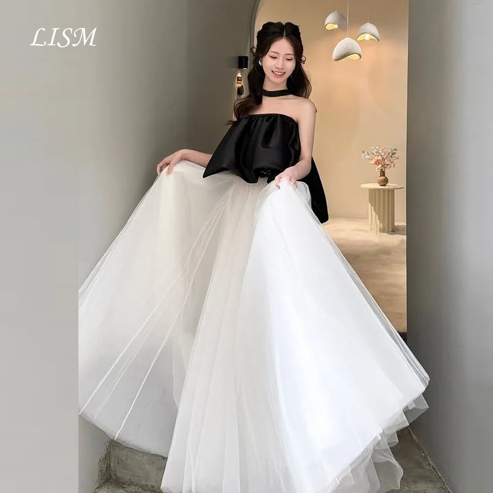 LISM Contrast A-Line Evening Dresses Silk Satin Tulle Elegant Prom Dresses Photo Shoot Customized 저녁 드레스 Party Dresses
LISM Contrast A-Line Evening Dresses Silk Satin Tulle Elegant Prom Dresses Photo Shoot Customized 저녁 드레스 Party Dresses