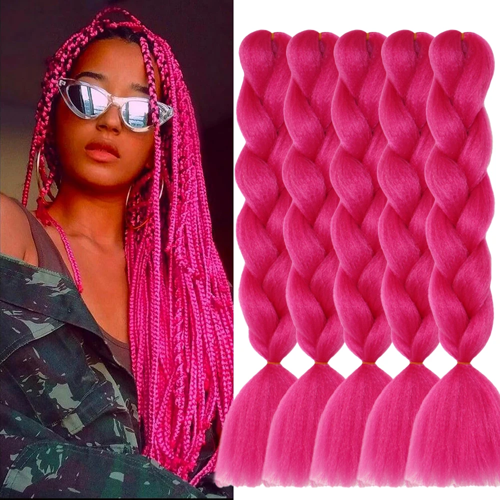 5Packs Jumbo Braiding Hair Extensions 24 Inch for Hair Extensions High Temperature Synthetic Crochet Hair for Black Women
5Packs Jumbo Braiding Hair Extensions 24 Inch for Hair Extensions High Temperature Synthetic Crochet Hair for Black Women