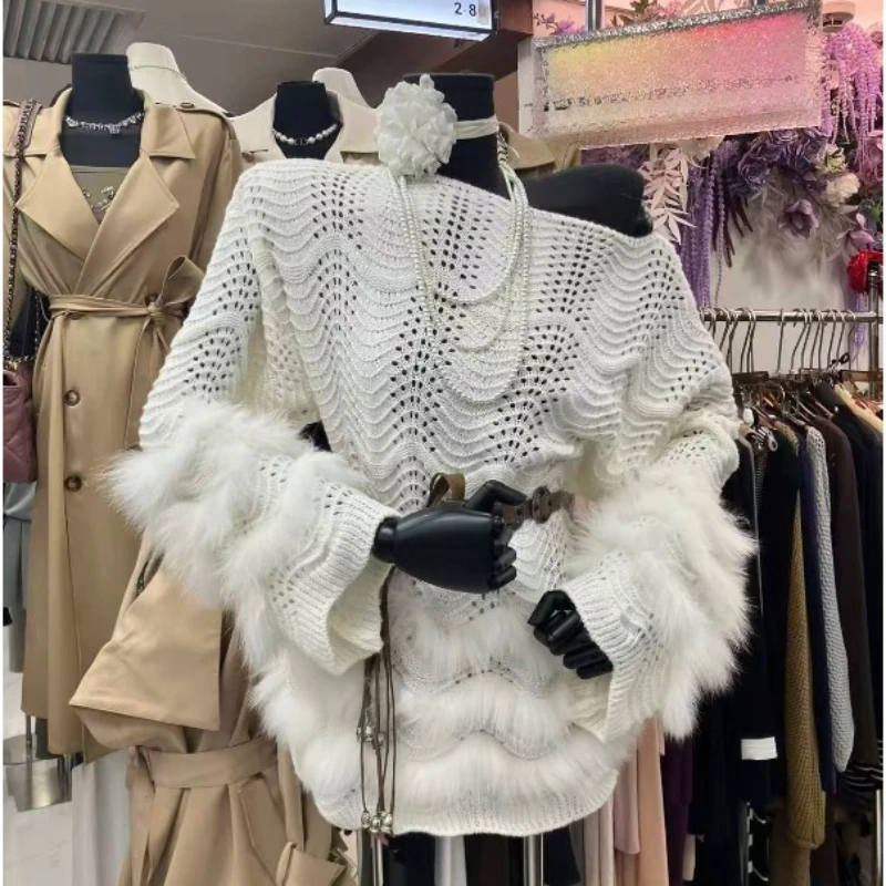 Fall At A Glance Pullovers, Spring and Autumn Light Luxury Lazy High-end Soft Waxy Plush Splicing Sleeve Medium and Long Sweater
Fall At A Glance Pullovers, Spring and Autumn Light Luxury Lazy High-end Soft Waxy Plush Splicing Sleeve Medium and Long Sweater