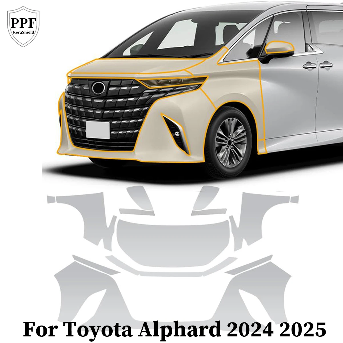 For Toyota Alphard 2024 2025 Pre-cut Clear PPF TPU Paint Protection Film Anti-Scratch Kit Repairable Resistant Car Accessories
For Toyota Alphard 2024 2025 Pre-cut Clear PPF TPU Paint Protection Film Anti-Scratch Kit Repairable Resistant Car Accessories