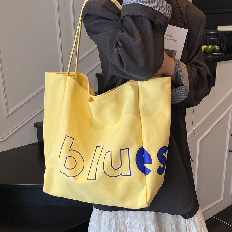 Casual Big Tote Bag Women Large Capacity Canvas Shoulder Bag Female Designer College Commuting To Work Handbag Shopping Bags Sac
Casual Big Tote Bag Women Large Capacity Canvas Shoulder Bag Female Designer College Commuting To Work Handbag Shopping Bags Sac
