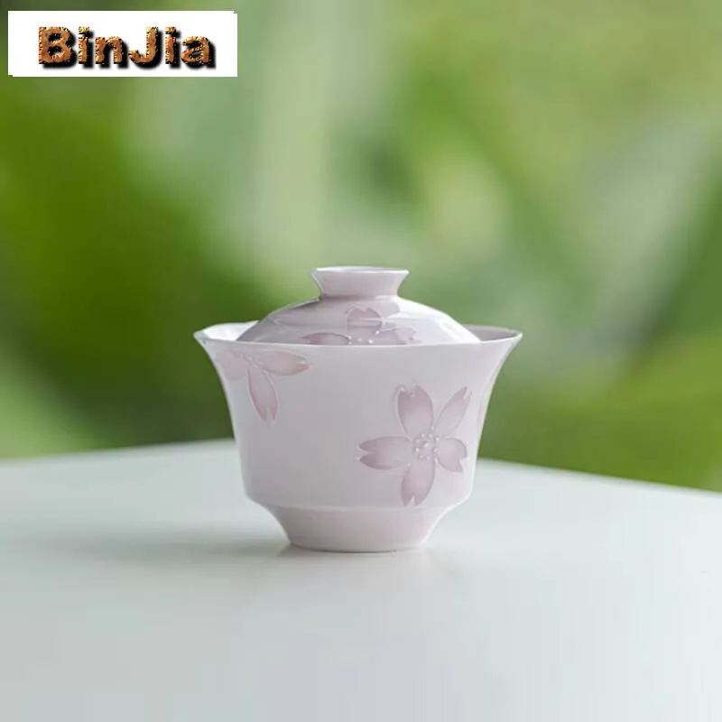 125 мл ручная роспись вишневого цвета, крышка, миска из белого фарфора Gaiwan Boutique, цветочный рот, чайная варенька, товары для заваривания, подарочные принадлежности
125 мл ручная роспись вишневого цвета, крышка, миска из белого фарфора Gaiwan Boutique, цветочный рот, чайная варенька, товары для заваривания, подарочные принадлежности