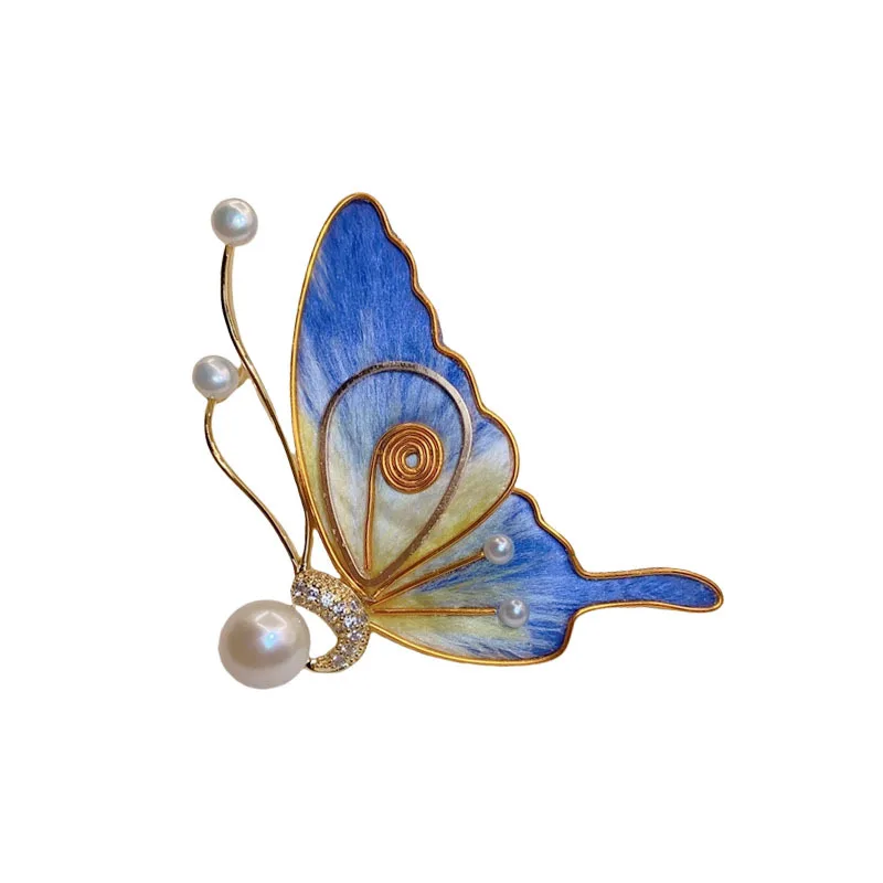 Intangible Cultural Heritage Edelweiss Blue Butterfly Brooch Women's High-end Handmade Silk Suit Brooch Pin with Accessories
Intangible Cultural Heritage Edelweiss Blue Butterfly Brooch Women's High-end Handmade Silk Suit Brooch Pin with Accessories