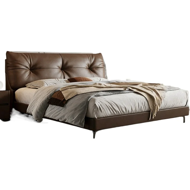 Italian minimalist leather bed, master bedroom advanced 1.8 meters double wedding bed 2026 new simple flush
Italian minimalist leather bed, master bedroom advanced 1.8 meters double wedding bed 2026 new simple flush