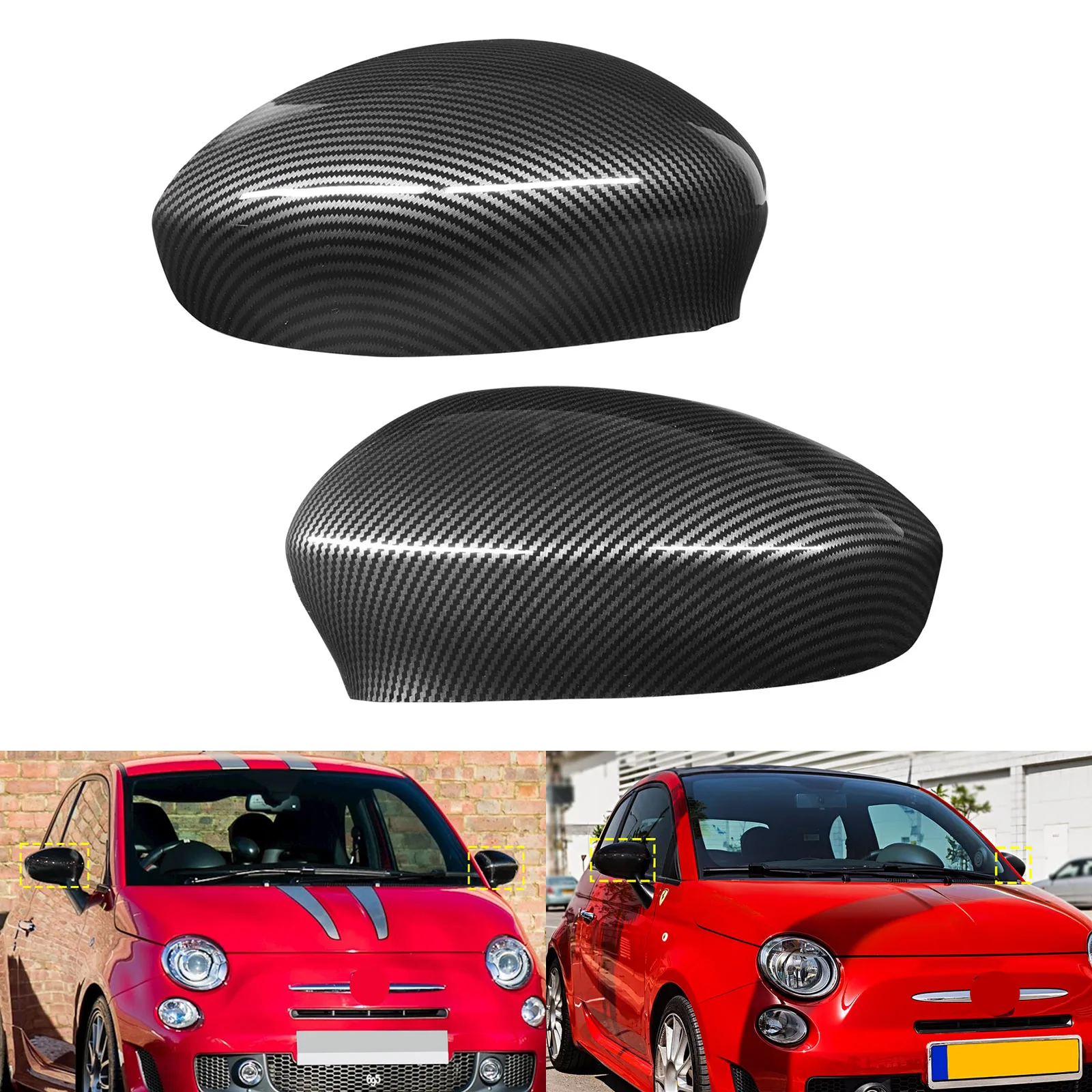 1 Pair Carbon Fiber Style Side Wing Door Mirror Cover Caps For Fiat 500 500C Punto Grande Punto Not fit 500L, 500X
1 Pair Carbon Fiber Style Side Wing Door Mirror Cover Caps For Fiat 500 500C Punto Grande Punto Not fit 500L, 500X