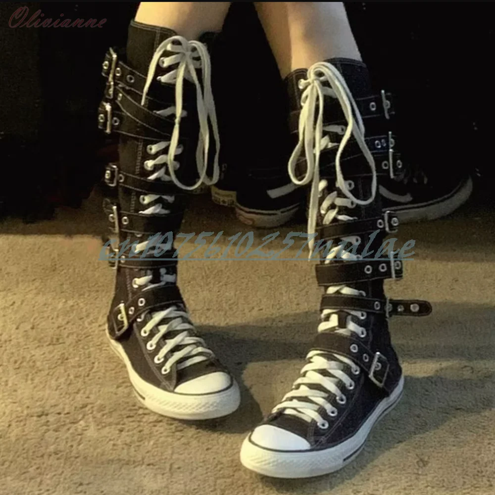 Metal buckle flat mid calf boots 2026 spring/summer new denim fashion boots low-heeled sexy high boots for women front lace-up
Metal buckle flat mid calf boots 2026 spring/summer new denim fashion boots low-heeled sexy high boots for women front lace-up