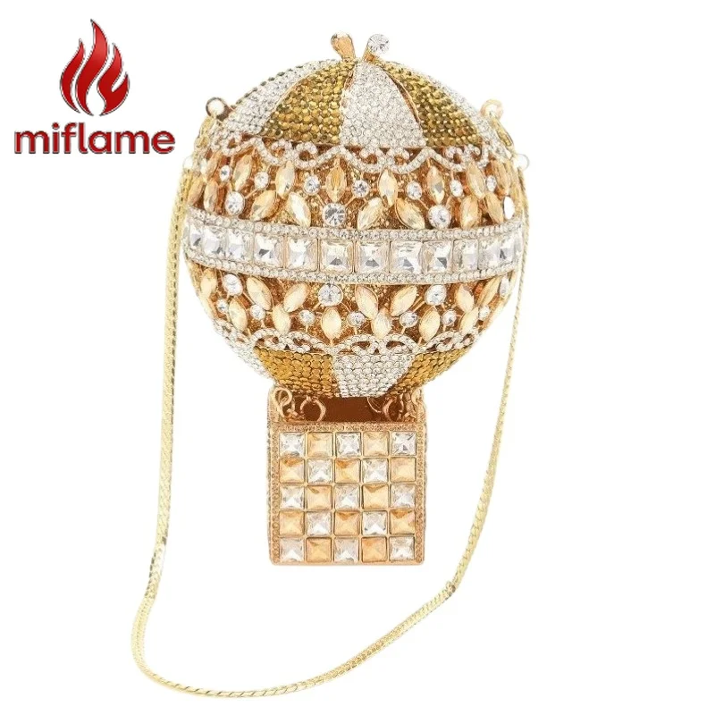 Hot Air Balloon Crystal Evening Clutch for Women Crossbody Bag Wedding Purse Elegant Party Shoulder Bag
Hot Air Balloon Crystal Evening Clutch for Women Crossbody Bag Wedding Purse Elegant Party Shoulder Bag