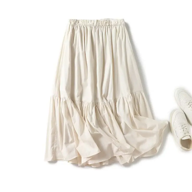 Women's 2025 new fashion With lining casual versatile Loose Drooping pleated midi skirt retro stretch waist women's skirt Skazi
Women's 2025 new fashion With lining casual versatile Loose Drooping pleated midi skirt retro stretch waist women's skirt Skazi