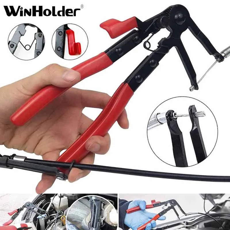 Winholder Auto Vehicle Tools Cable Type Flexible Wire Long Reach Hose Clamp Pliers for Car Repairs Hose Clamp Removal Hand Tools
Winholder Auto Vehicle Tools Cable Type Flexible Wire Long Reach Hose Clamp Pliers for Car Repairs Hose Clamp Removal Hand Tools