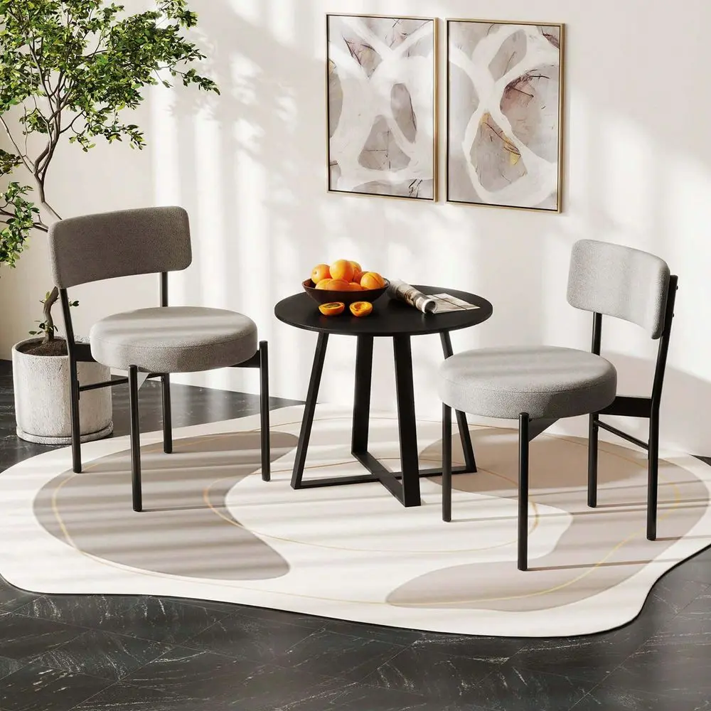Dining Chair Set Of 2 4 With Curved Backrest Padded Seat Metal Legs For Dining Room Gray White
Dining Chair Set Of 2 4 With Curved Backrest Padded Seat Metal Legs For Dining Room Gray White