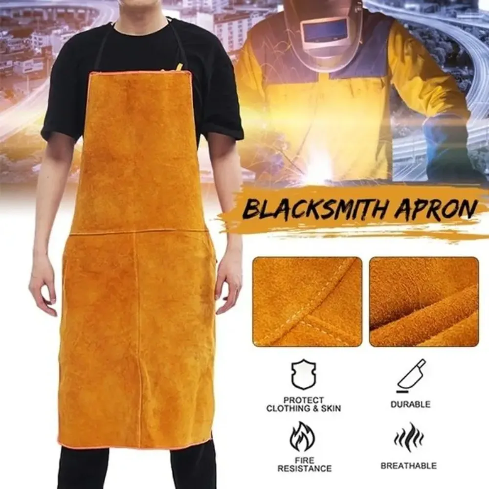 Heavy Duty Fireproof Leather Apron for Welding Heat Splash Resistant Work Wear 1 Pc
Heavy Duty Fireproof Leather Apron for Welding Heat Splash Resistant Work Wear 1 Pc
