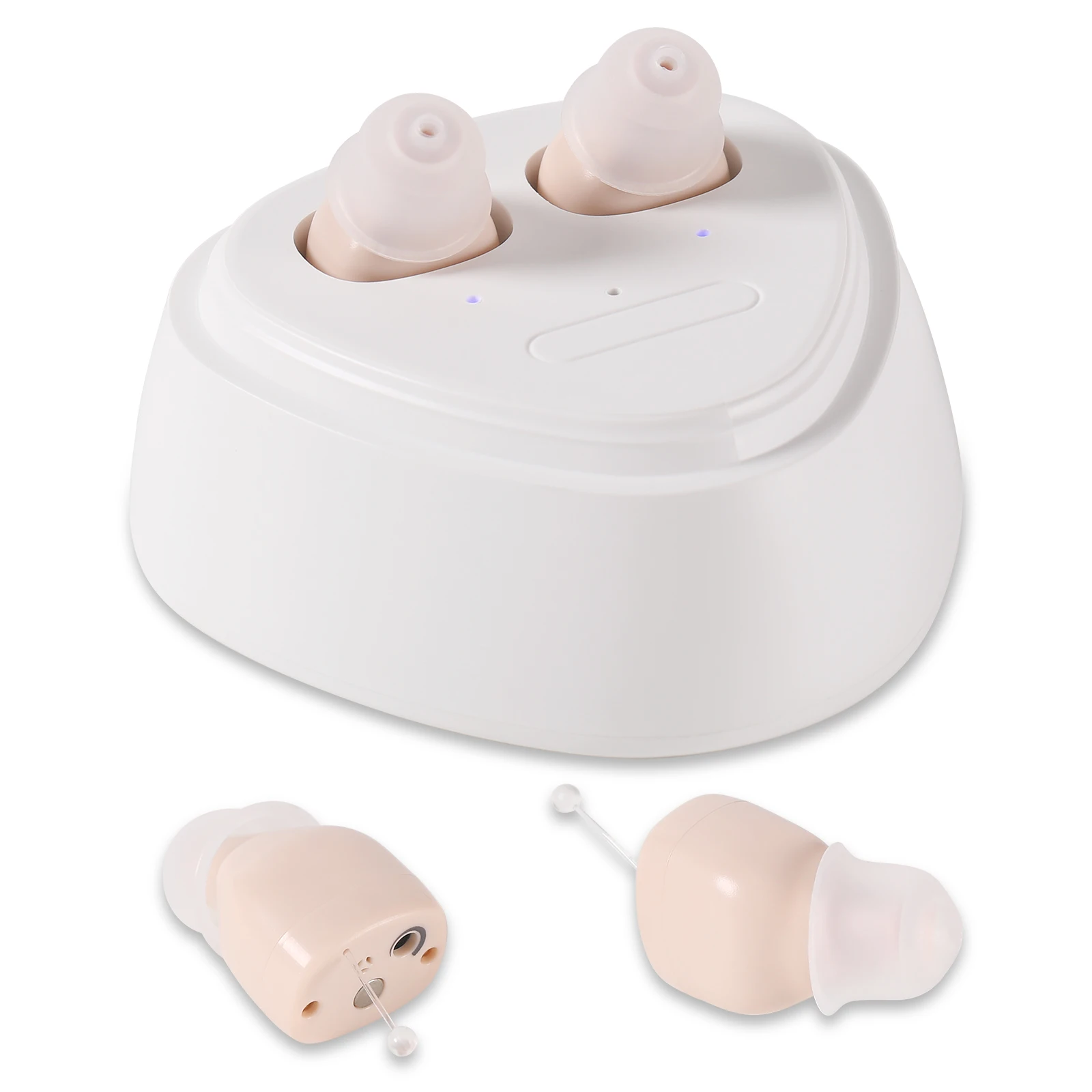 Magnetic charging and adjustable low noise earbud.Portable rechargeable headphones for seniors
Magnetic charging and adjustable low noise earbud.Portable rechargeable headphones for seniors