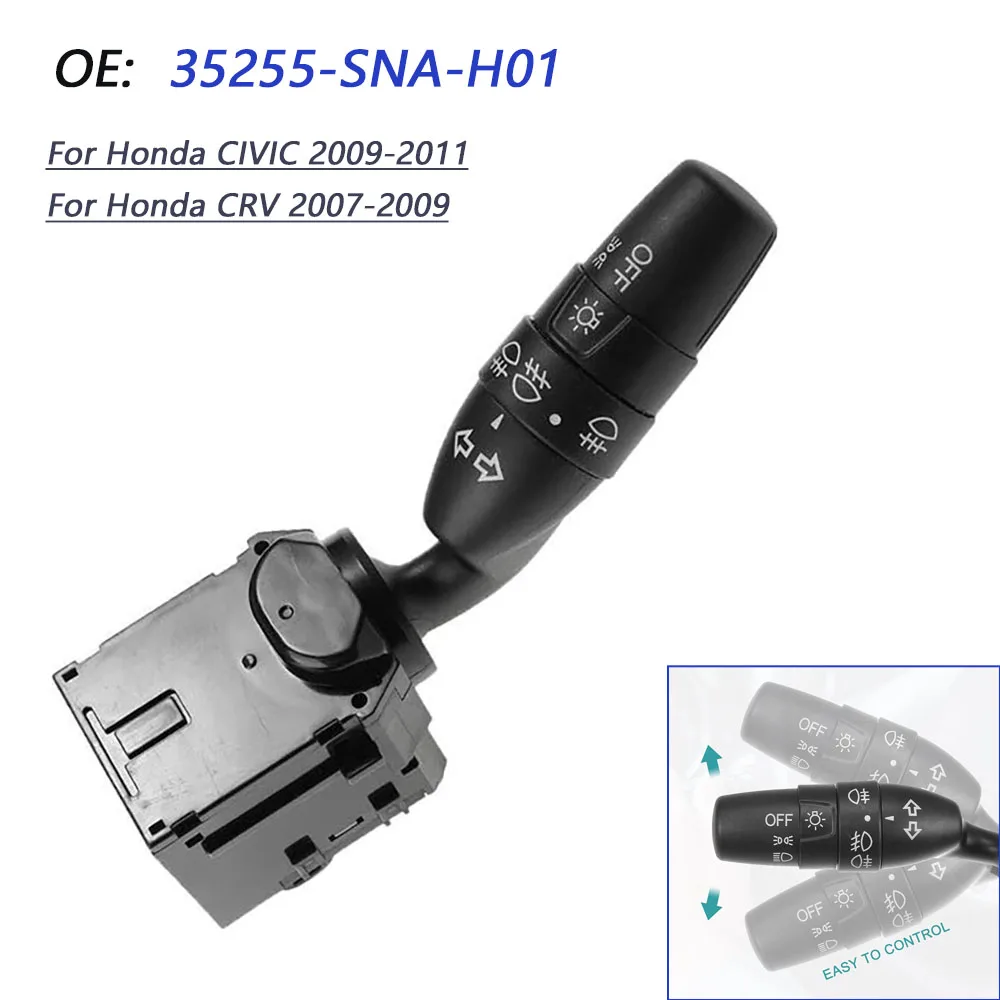 35255-SNA-H01 Car Turn Signal Headlight Switch For Honda 2006-2008 Civic 2007-2009 CRV 35255SNAH01
35255-SNA-H01 Car Turn Signal Headlight Switch For Honda 2006-2008 Civic 2007-2009 CRV 35255SNAH01