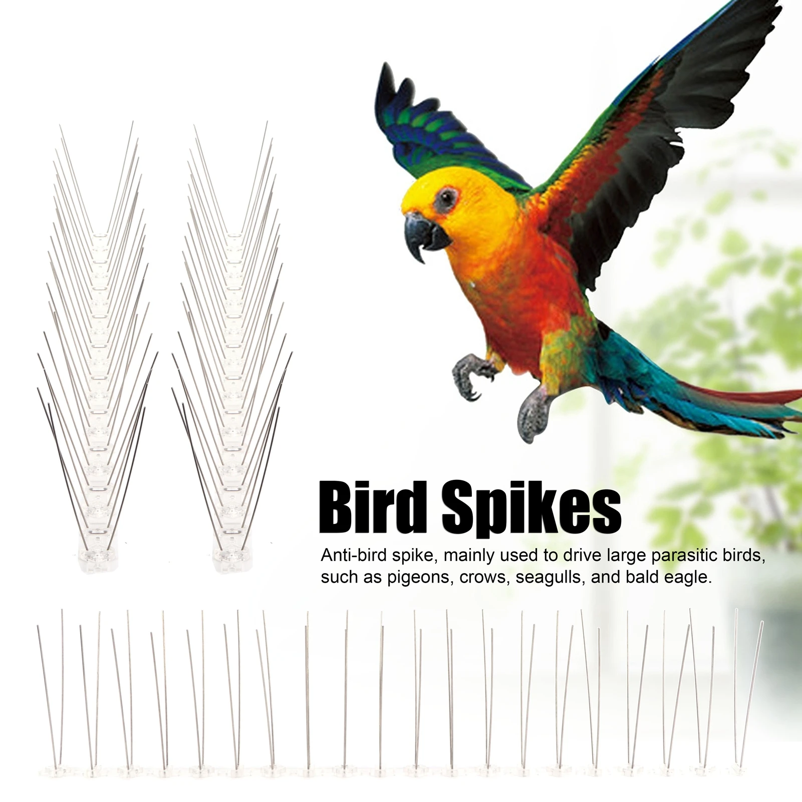 6Pcs Anti Bird Spike Stainless Steel Outdoor Birds Pigeons Repellent Tool Anti Bird Spike Strip Fence Wall Accessory
6Pcs Anti Bird Spike Stainless Steel Outdoor Birds Pigeons Repellent Tool Anti Bird Spike Strip Fence Wall Accessory