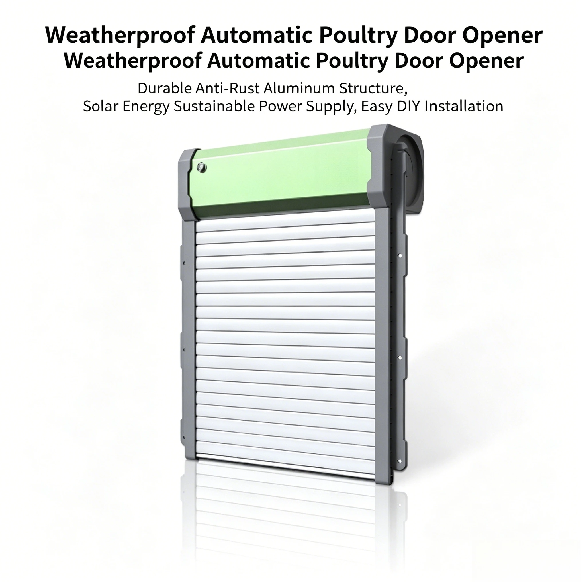 Waterproof Solar Chicken Coop Auto Door Built In 2000mAh Battery Smart Timing Poultry Accessory For Farm Backyard Hen House Use
Waterproof Solar Chicken Coop Auto Door Built In 2000mAh Battery Smart Timing Poultry Accessory For Farm Backyard Hen House Use