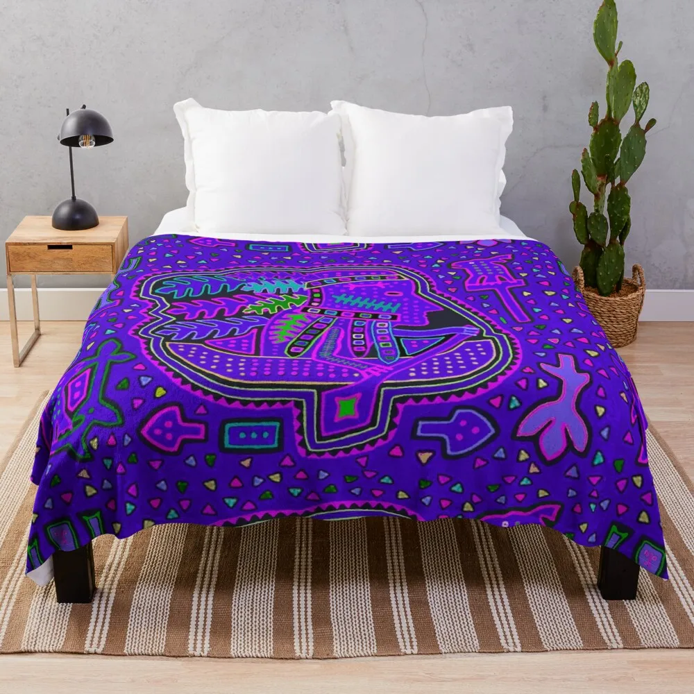 Kuna Indian Paddling Canoe - Blue Throw Blanket Camping Multi-Purpose for winter for babies Blankets
Kuna Indian Paddling Canoe - Blue Throw Blanket Camping Multi-Purpose for winter for babies Blankets