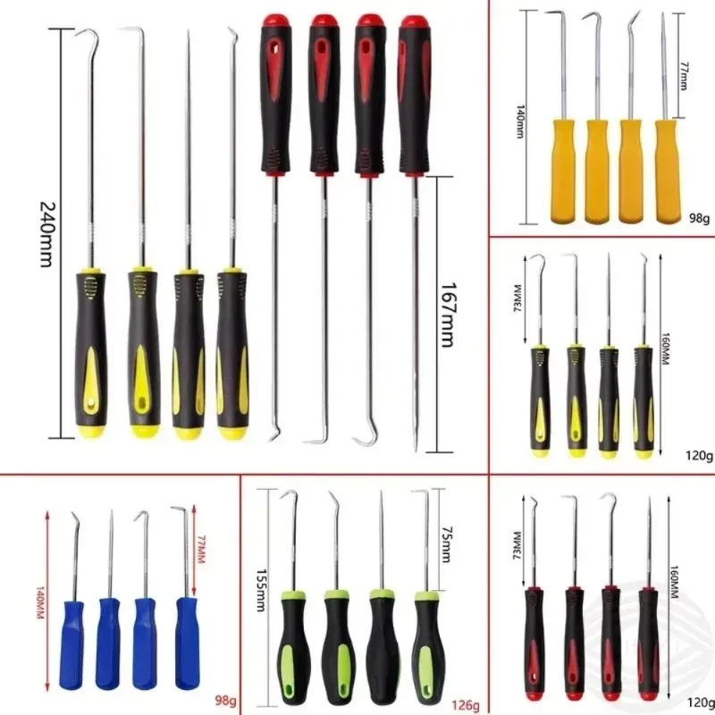 Uiz 4pcs/set Pick & Hook Set Gasket Puller Tools for Removing Car Oil Seal Screwdriver Gasket Puller Removal Hook Repair Tool
Uiz 4pcs/set Pick & Hook Set Gasket Puller Tools for Removing Car Oil Seal Screwdriver Gasket Puller Removal Hook Repair Tool