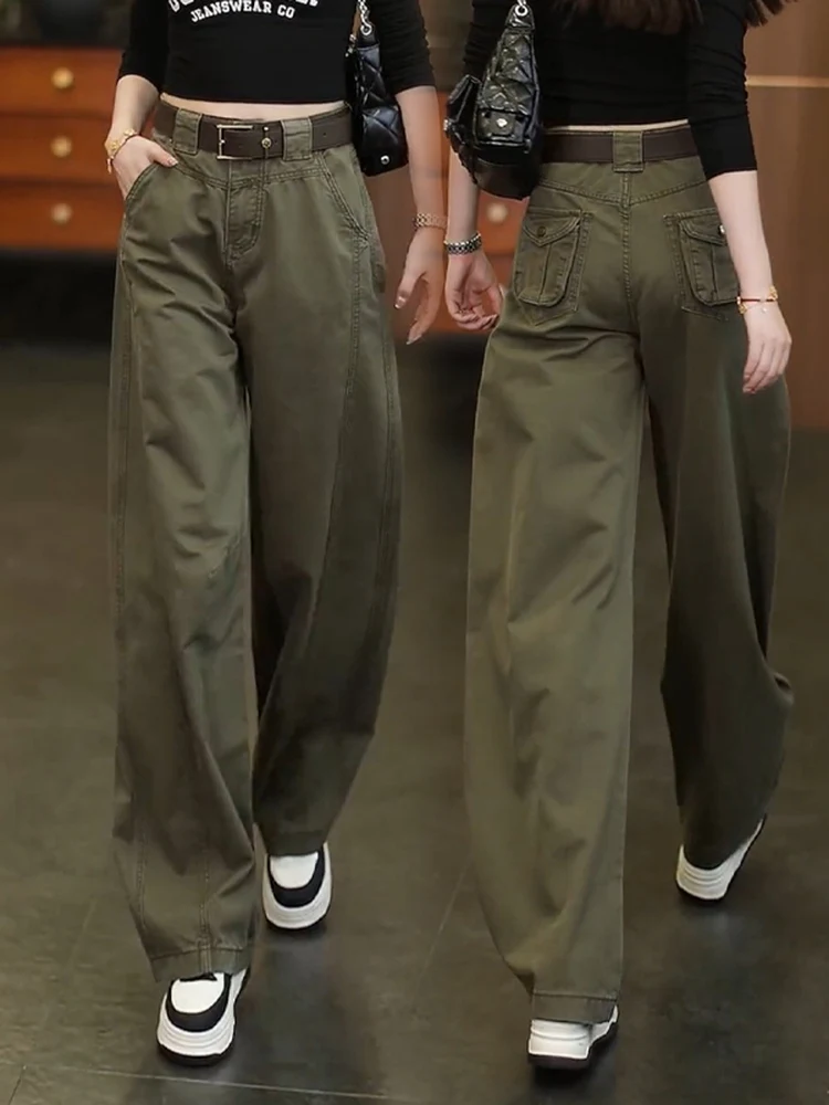 Стильные повседневные женские брюки для работы, джинсы с высокой талией, прямые брюки из хлопка, модные брюки-кюлоты для весны и осени
Стильные повседневные женские брюки для работы, джинсы с высокой талией, прямые брюки из хлопка, модные брюки-кюлоты для весны и осени