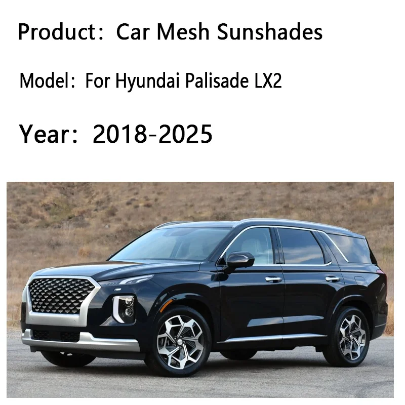 Солнцезащитная сетка на окна автомобиля для Hyundai Palisade LX2 2018-2025: Защита от УФ-лучей, теплоизоляция, шторка на лобовое стекло, автоаксессуары
Солнцезащитная сетка на окна автомобиля для Hyundai Palisade LX2 2018-2025: Защита от УФ-лучей, теплоизоляция, шторка на лобовое стекло, автоаксессуары