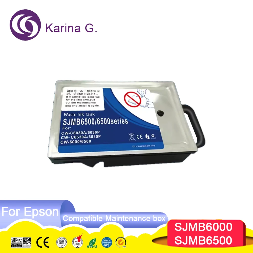 SJMB6000 SJMB6500 Совместимая коробка для обслуживания чернил Резервуар для отходов чернил для принтера Epson ColorWorks CW-C6000 CW-C6030 CW-C6500 CW-C6530
SJMB6000 SJMB6500 Совместимая коробка для обслуживания чернил Резервуар для отходов чернил для принтера Epson ColorWorks CW-C6000 CW-C6030 CW-C6500 CW-C6530