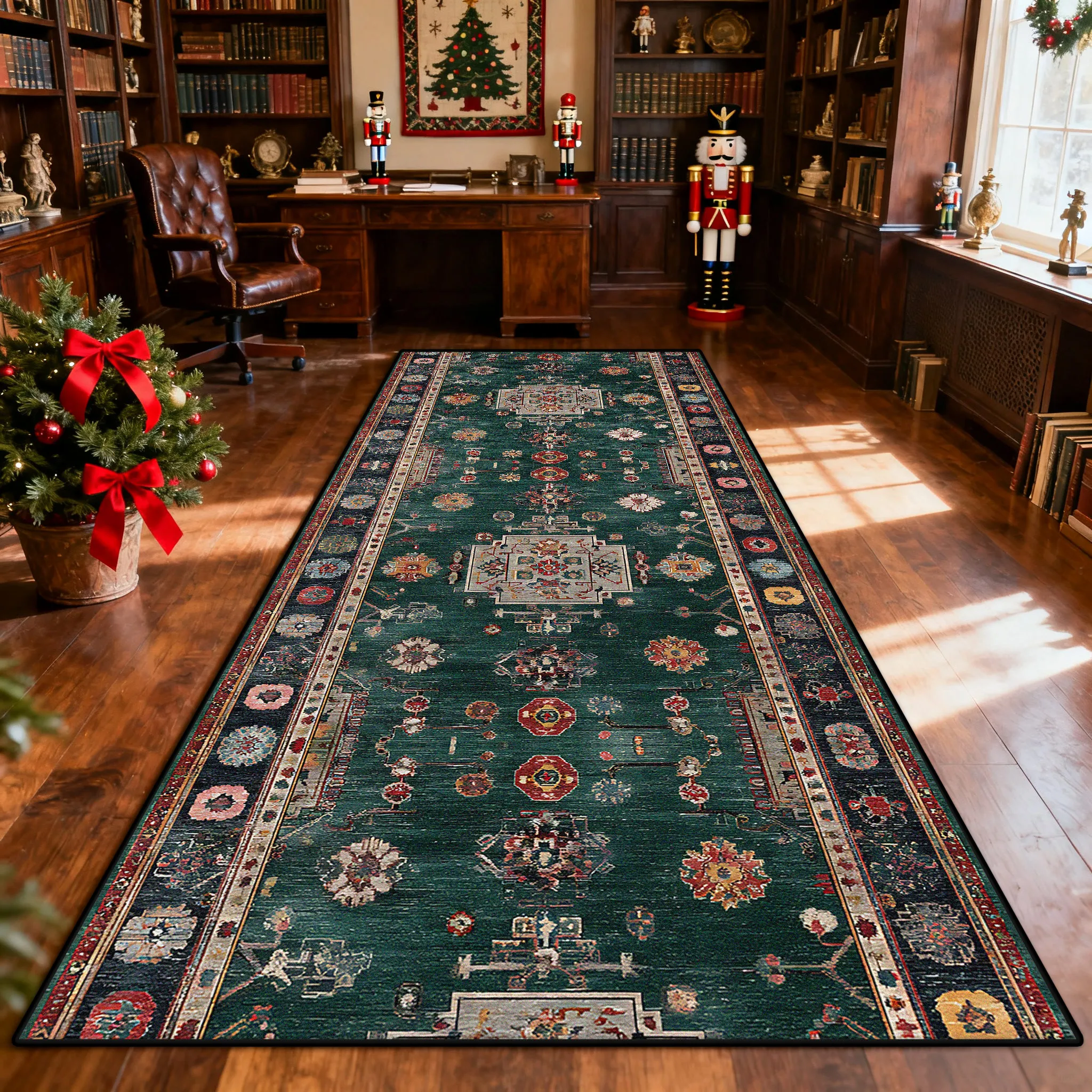 Длинный ковер в богемном стиле в стиле ретро, рождественские украшения, офисные легко чистящиеся коврики для бега, вилла, дверной проем, противоскользящий напольный коврик для прихожей
Длинный ковер в богемном стиле в стиле ретро, рождественские украшения, офисные легко чистящиеся коврики для бега, вилла, дверной проем, противоскользящий напольный коврик для прихожей