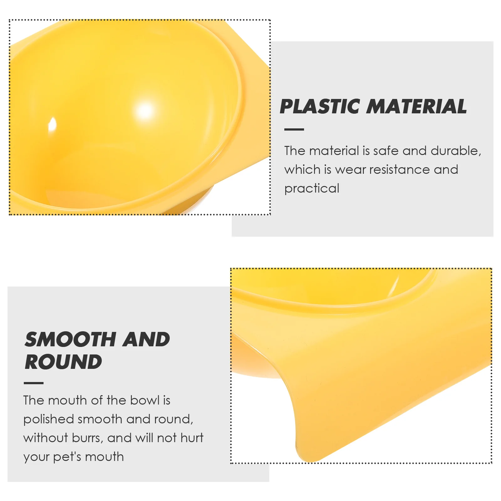 Reusable Sloped Neck Pet for Cats Dogs Grade Plastic Yellow Wall Mount Single Bowl Durable Safe Smooth Surface
Reusable Sloped Neck Pet for Cats Dogs Grade Plastic Yellow Wall Mount Single Bowl Durable Safe Smooth Surface