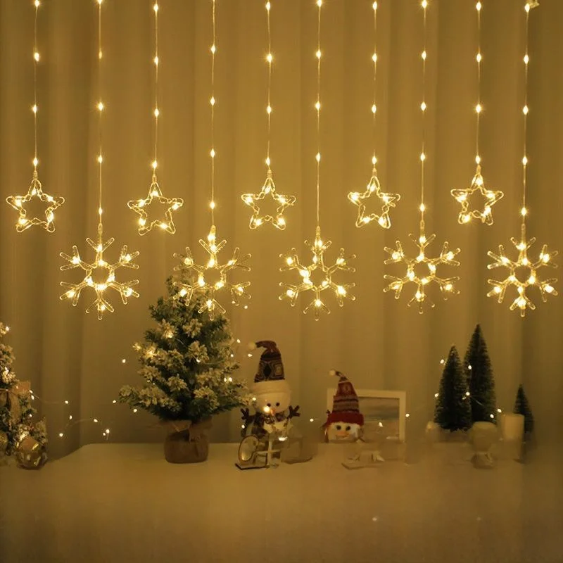 New Christmas Decorative Star Moon Curtain Lights Festive Atmosphere Decorative Stars Snowflakes Christmas Tree Skin Line Lig...
New Christmas Decorative Star Moon Curtain Lights Festive Atmosphere Decorative Stars Snowflakes Christmas Tree Skin Line Lig...