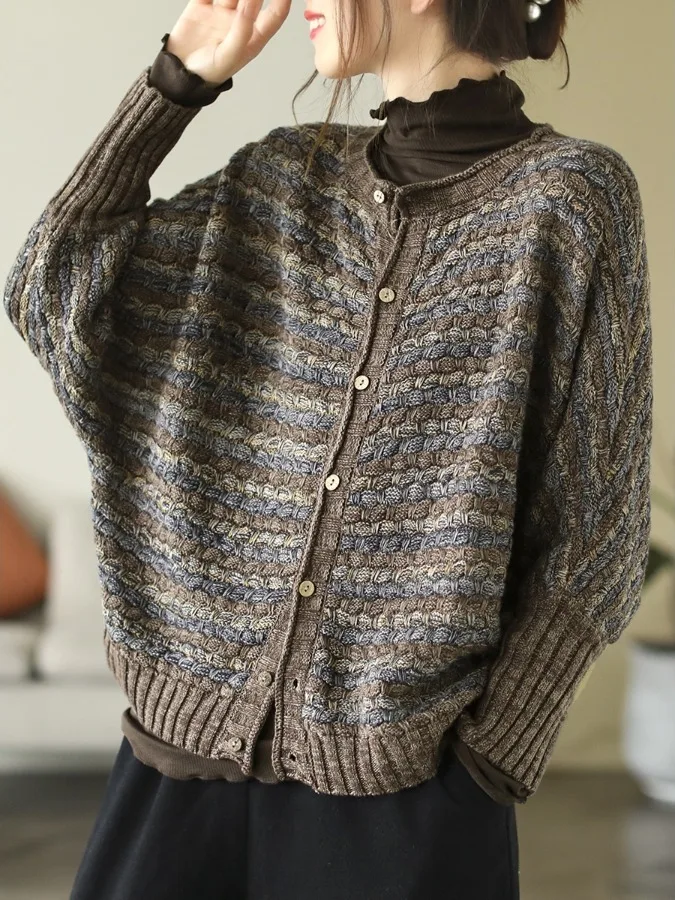 Cotton Yarn Knitted Open Cardigan Sweater Women's Loose Long Sve Top Coat Spring 2024 Artistic Sle Knittedwear
Cotton Yarn Knitted Open Cardigan Sweater Women's Loose Long Sve Top Coat Spring 2024 Artistic Sle Knittedwear