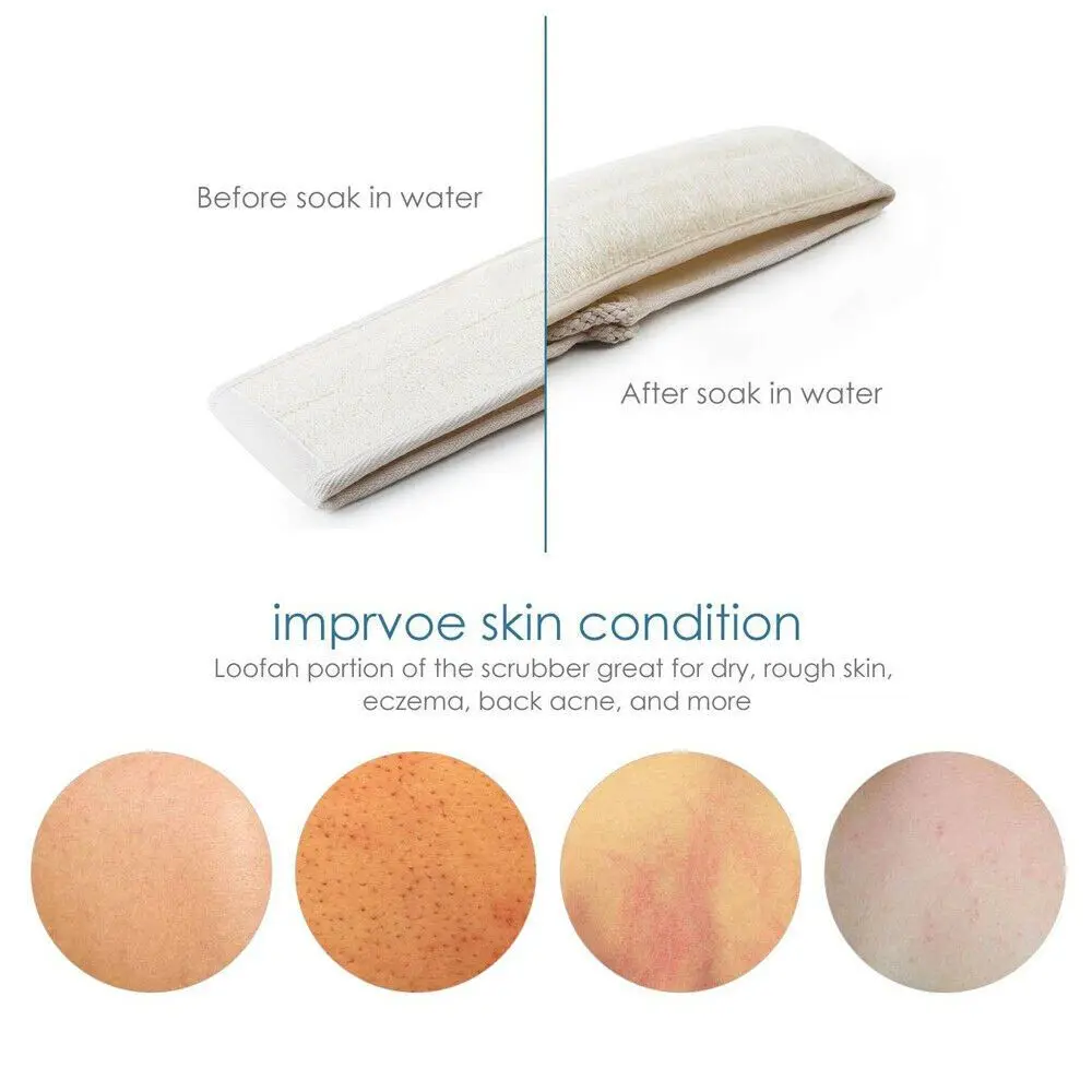 Comfortable Invigorate Skin Bathing Accessories Soft Deep Clean Loofah Shower Brush Bath Strap Back Scrubber Massage Brush
Comfortable Invigorate Skin Bathing Accessories Soft Deep Clean Loofah Shower Brush Bath Strap Back Scrubber Massage Brush