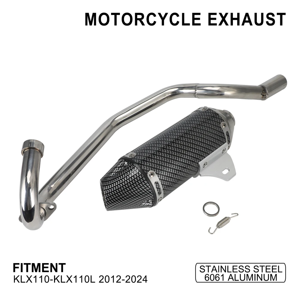 Motocross Escape-Pipe Full System Exhaust Pipe For Kawasaki KLX110 KLX110L 2012 2013 2014-2024 Off-Road Dirt Bike
Motocross Escape-Pipe Full System Exhaust Pipe For Kawasaki KLX110 KLX110L 2012 2013 2014-2024 Off-Road Dirt Bike