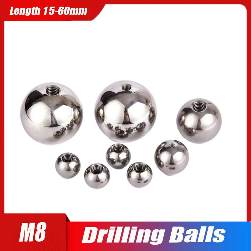 M8 Thread Half Hole Metric 304 Stainless Steel Drilling Balls Female Thread Blind Hole 15~60mm
M8 Thread Half Hole Metric 304 Stainless Steel Drilling Balls Female Thread Blind Hole 15~60mm