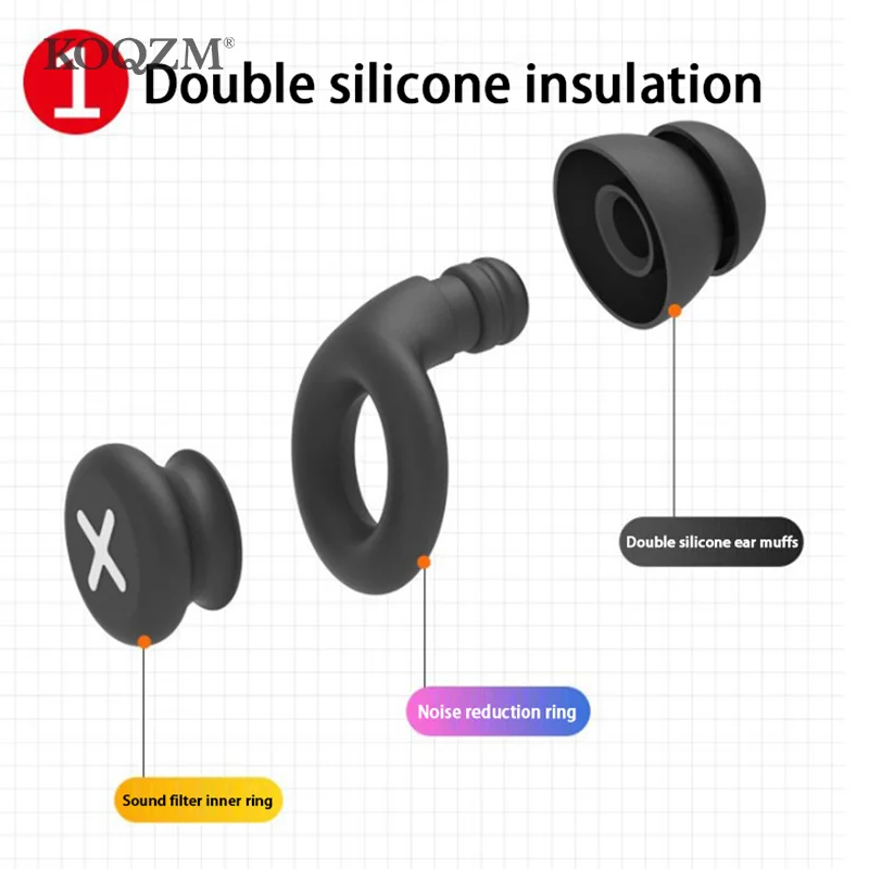Noise Reduction Earplugs Outdoor Sports Soundproof Sleep Ear Caps Silicone Earplugs
Noise Reduction Earplugs Outdoor Sports Soundproof Sleep Ear Caps Silicone Earplugs