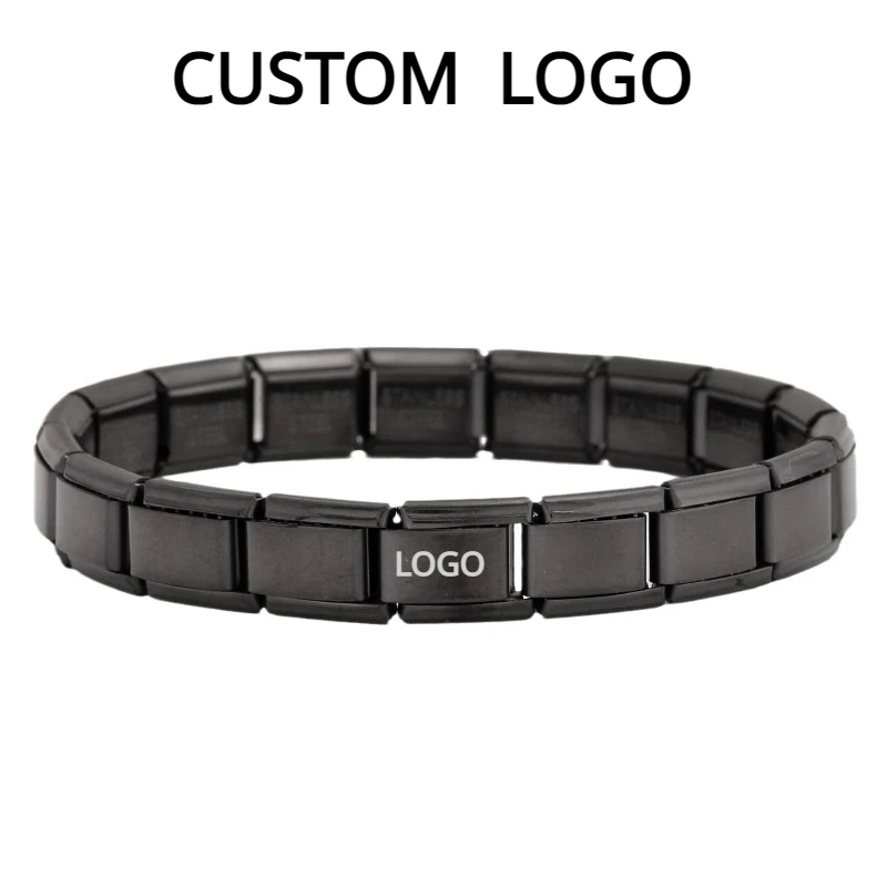 Customized Laser Engrave 9mm Italian Elastic DIY Bracelet for Men and Women Personalized Stainless Steel Accessories Gift
Customized Laser Engrave 9mm Italian Elastic DIY Bracelet for Men and Women Personalized Stainless Steel Accessories Gift