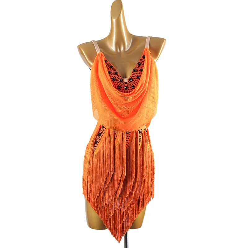New Latin Dance Costume Women's Customized Diamond Sexy backless Tassel Dress Tango Chacha Samba Latin Dance Performance Dress
New Latin Dance Costume Women's Customized Diamond Sexy backless Tassel Dress Tango Chacha Samba Latin Dance Performance Dress