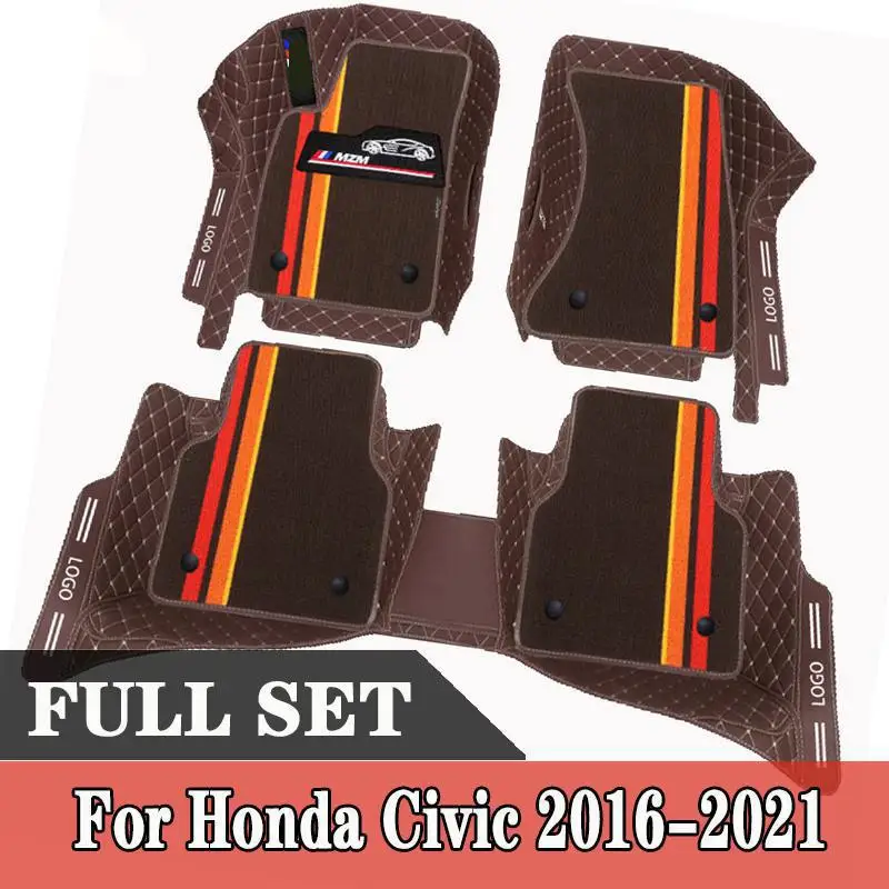 Leather Car Floor mats for Honda Civic 2021 2020 2019 2018 2017 2016 Carpets Rugs Pads Interior Parts Accessories
Leather Car Floor mats for Honda Civic 2021 2020 2019 2018 2017 2016 Carpets Rugs Pads Interior Parts Accessories