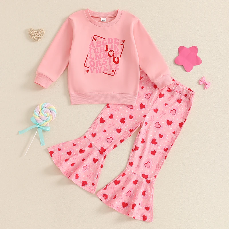 2024-10-18 Lioraitiin 6M-5Y Toddler Baby Girl Valentines Day Outfit Letter Long Sleeve Sweatshirt Heart Flare Pants Set
2024-10-18 Lioraitiin 6M-5Y Toddler Baby Girl Valentines Day Outfit Letter Long Sleeve Sweatshirt Heart Flare Pants Set