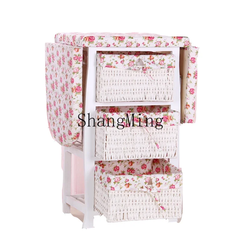 ZYY exquisite high-end household solid wood multi-functional folding ironing wardrobe desktop storage woven basket cabinet
ZYY exquisite high-end household solid wood multi-functional folding ironing wardrobe desktop storage woven basket cabinet