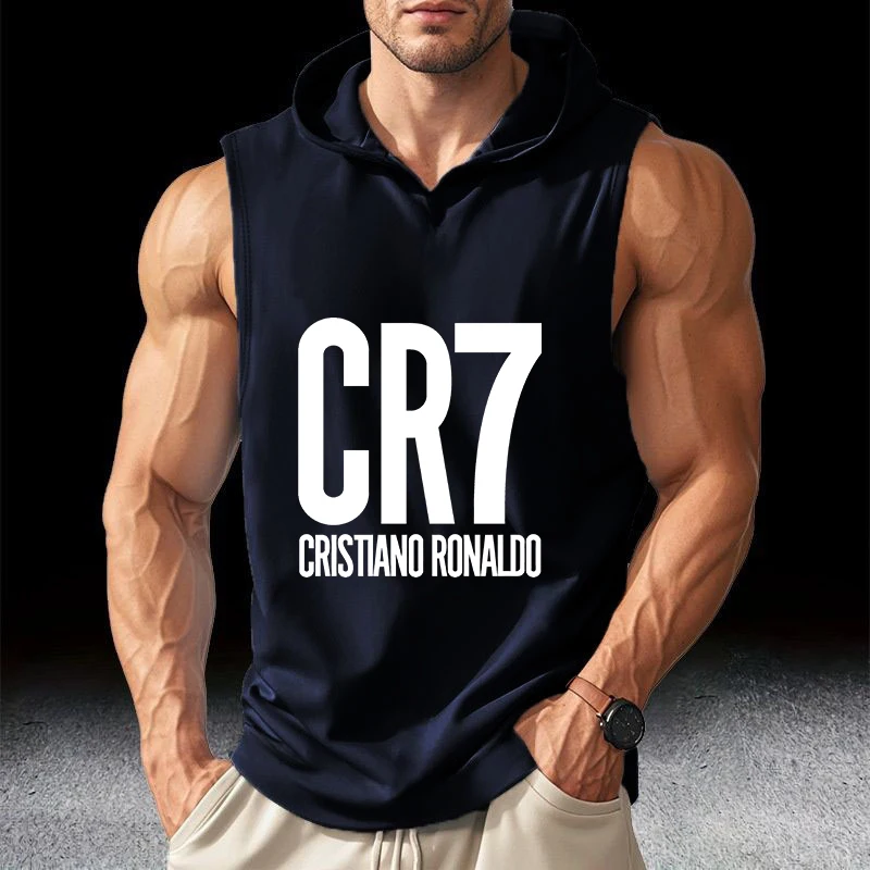 Cr7 Ronaldos Summer Men's Basketball Running Training Hooded Sleeveless Fitness Top Fashion Loose Quick Drying Sports Tank Top
Cr7 Ronaldos Summer Men's Basketball Running Training Hooded Sleeveless Fitness Top Fashion Loose Quick Drying Sports Tank Top