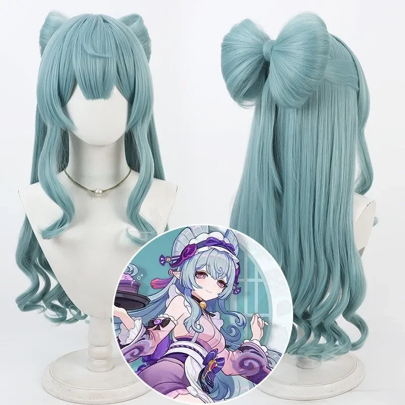 Genshin Impact Cosplay Yumemizuki Mizuki Light Green Cyan Bow Tie Long Wig Props For Woman Girls Halloween Anime Game Wigs
Genshin Impact Cosplay Yumemizuki Mizuki Light Green Cyan Bow Tie Long Wig Props For Woman Girls Halloween Anime Game Wigs