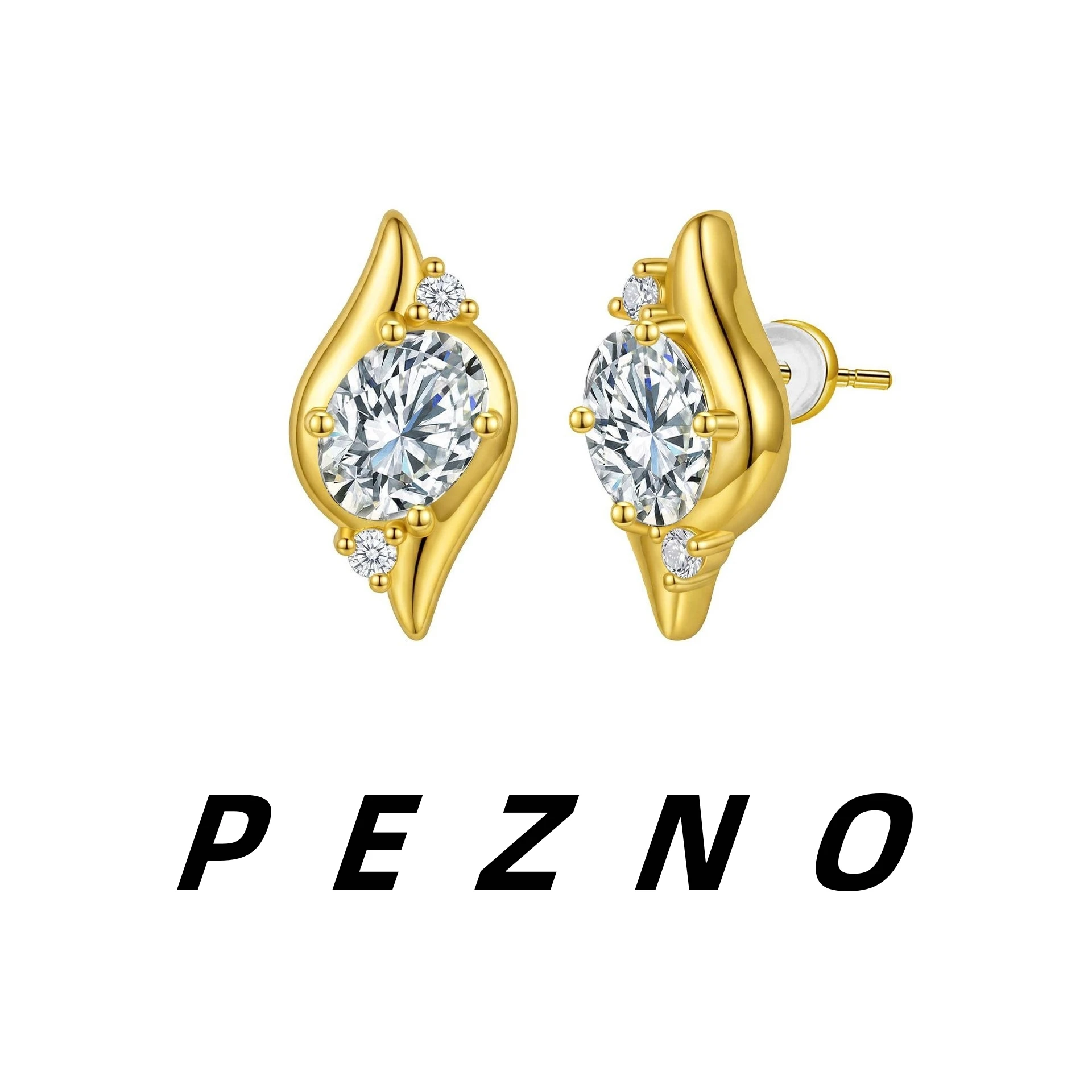 18K Gold Plated Oval Cut Cubic Zirconia Stud Earrings for Women Hypoallergenic Dainty Flame Shape Earrings Gift for Her
18K Gold Plated Oval Cut Cubic Zirconia Stud Earrings for Women Hypoallergenic Dainty Flame Shape Earrings Gift for Her