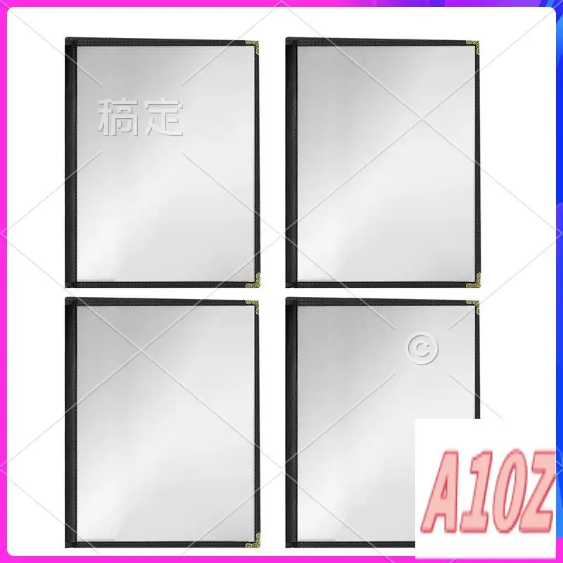 0Z-12 Pack Cafe Style Menu Cover A4 Menu Protective Case Double Stitch Edge (Black, 2 Pages/4 Views - 8.5 Inch X 11 Inch)
0Z-12 Pack Cafe Style Menu Cover A4 Menu Protective Case Double Stitch Edge (Black, 2 Pages/4 Views - 8.5 Inch X 11 Inch)