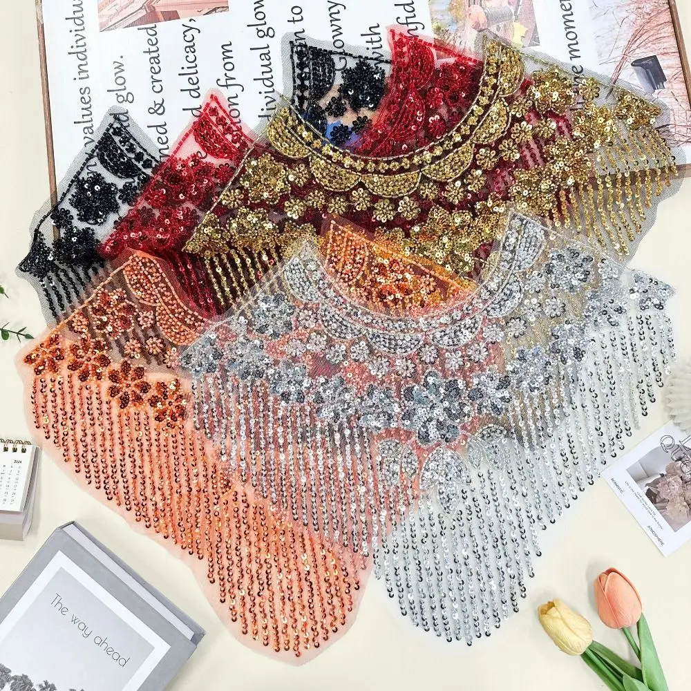 Embroidery Lace Mesh Front Chest Bead Embroidery Removable Heavy Duty Sequins Beaded Cloth Patch DIY Decoration Fabric Sticker
Embroidery Lace Mesh Front Chest Bead Embroidery Removable Heavy Duty Sequins Beaded Cloth Patch DIY Decoration Fabric Sticker