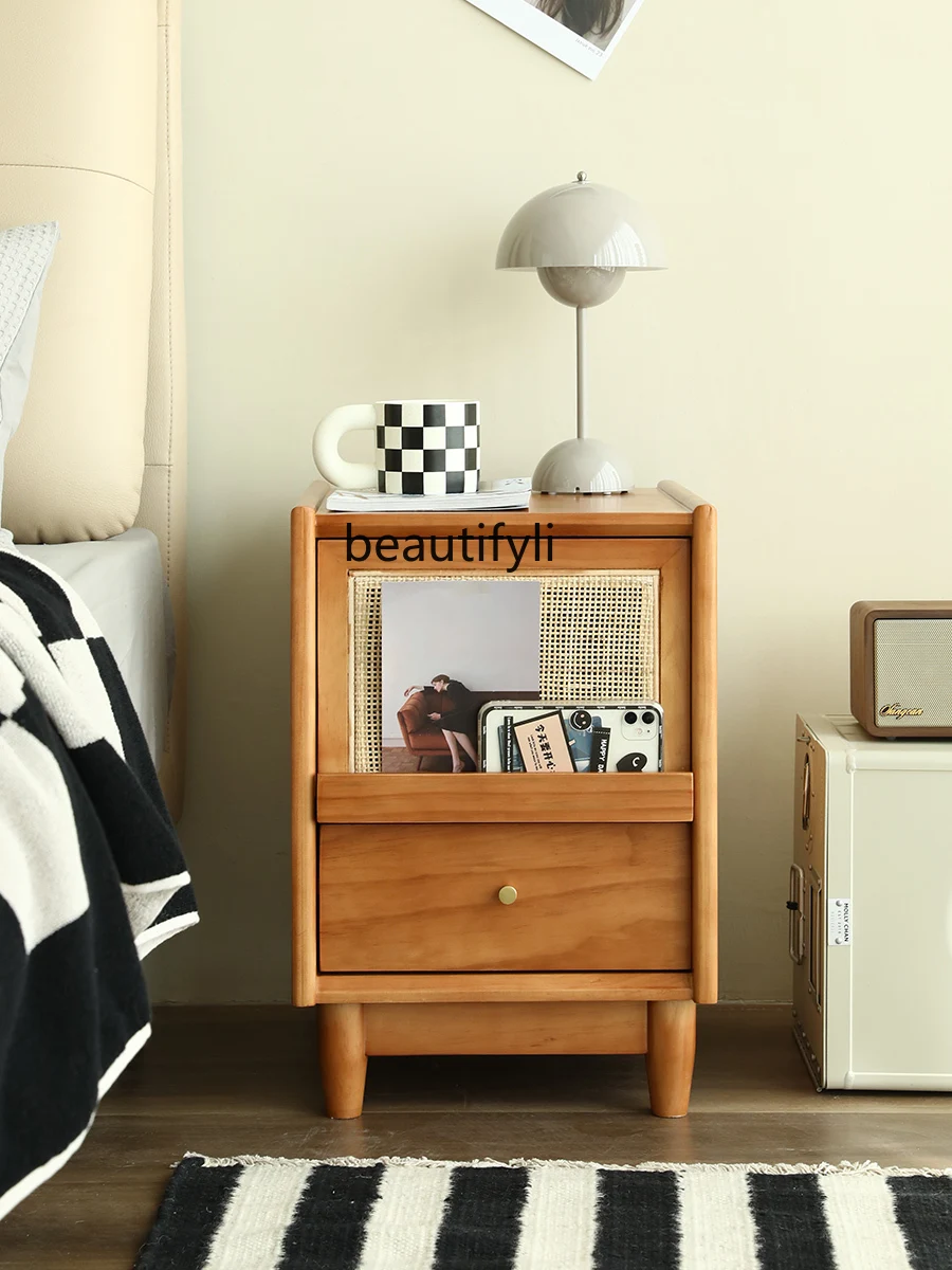 zqNordic and Japanese Style Bedside Table Solid Wood Simple Modern Light Luxury Ultra Narrow Mini Storage Bedroom and Household
zqNordic and Japanese Style Bedside Table Solid Wood Simple Modern Light Luxury Ultra Narrow Mini Storage Bedroom and Household